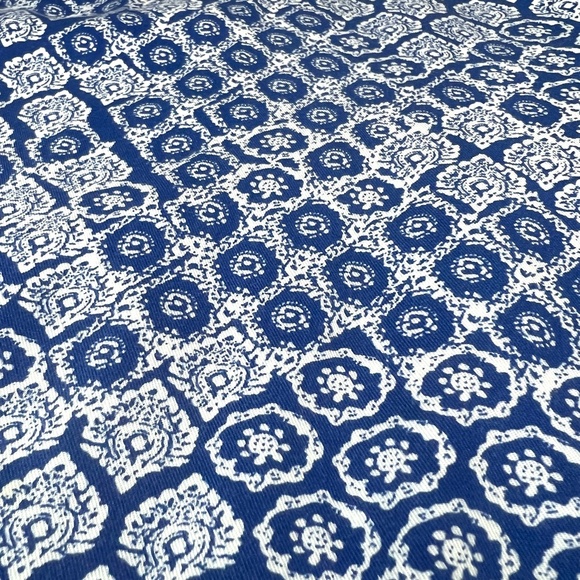 Lane Bryant Blue White Printed Smocked Shorts Sz‎ 18/20 Coastal Preppy Vacation - Picture 7 of 9